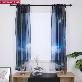 1pair voile curtain window screening sheer door curtain,Digital print blue sky white clouds pattern curtains for bedroom
1pair voile curtain window screening sheer door curtain,Digital print blue sky white clouds pattern curtains for bedroom