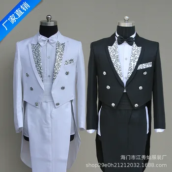 2020 men's cultivate one's morality host singer tuxedo suits stage magic costumes the groom's best man wedding dress
2020 men's cultivate one's morality host singer tuxedo suits stage magic costumes the groom's best man wedding dress