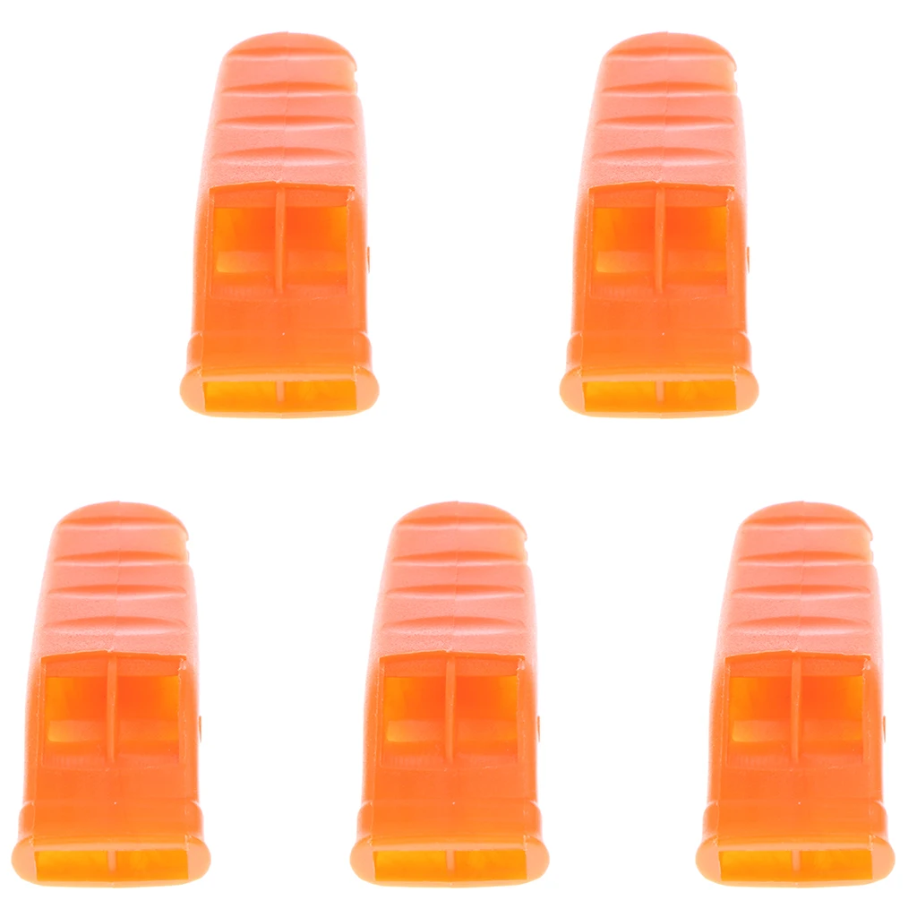 5pcs Outdoor Lifesaving Emergency Survival Tool Whistle for Marine Camping Boating Hiking Orange 5pcs Outdoor Lifesaving Emergency Survival Tool Whistle for Marine Camping Boating Hiking Orange