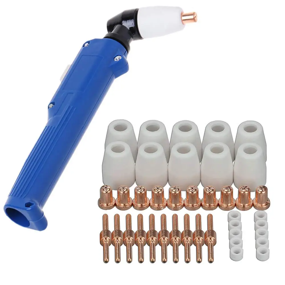 PT31 Plasma Cutter Torch Head Body Cutting 40PCS Consumables Accessory Fit CUT50D CUT-50 CT-312 CUT40
PT31 Plasma Cutter Torch Head Body Cutting 40PCS Consumables Accessory Fit CUT50D CUT-50 CT-312 CUT40