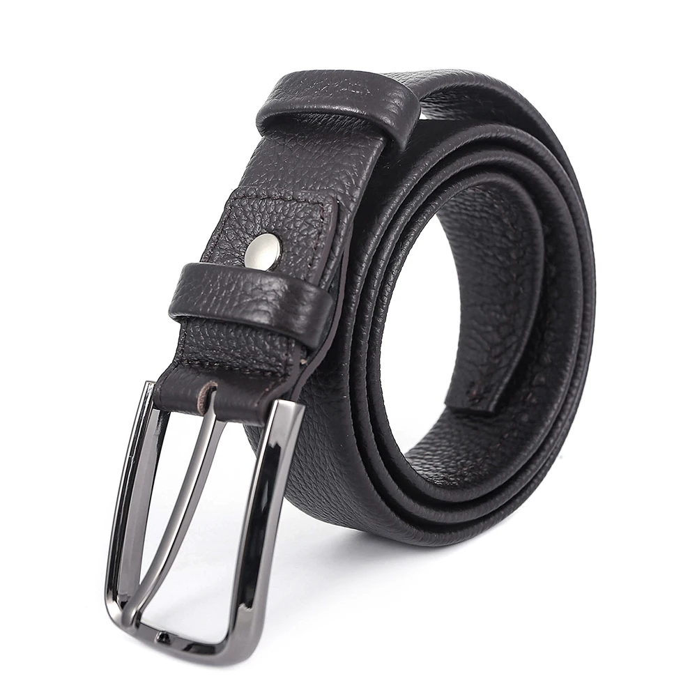 Soft Genuine Leather Belt for Men Male Top Quality Pin Buckle with 2 Rings for Jeans Casual and Business Wear
Soft Genuine Leather Belt for Men Male Top Quality Pin Buckle with 2 Rings for Jeans Casual and Business Wear
