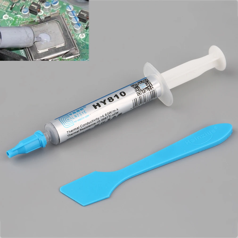 New HY810 Nano Based Grease Heatsink Compound Interface Material for CPU LED Electronic Components Heat Transfer Wholesale
New HY810 Nano Based Grease Heatsink Compound Interface Material for CPU LED Electronic Components Heat Transfer Wholesale