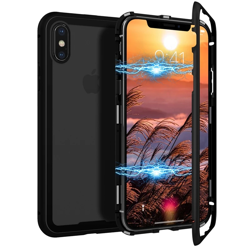 2 in 1 Phone Case For Iphone 7 plus Cover 360 All inclusive Clear Magnetic Shockproof Scratchproof Glass Hard Case For iphone Xs
2 in 1 Phone Case For Iphone 7 plus Cover 360 All inclusive Clear Magnetic Shockproof Scratchproof Glass Hard Case For iphone Xs