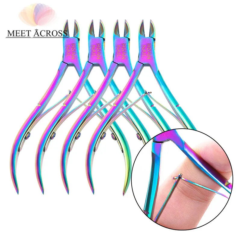 MEET ACROSS 1Pcs Chameleon Rainbow Nail Cuticle Nipper Rainbow Clipper Scissor Dead Skin Remover Manicure Nail Art Tool
MEET ACROSS 1Pcs Chameleon Rainbow Nail Cuticle Nipper Rainbow Clipper Scissor Dead Skin Remover Manicure Nail Art Tool