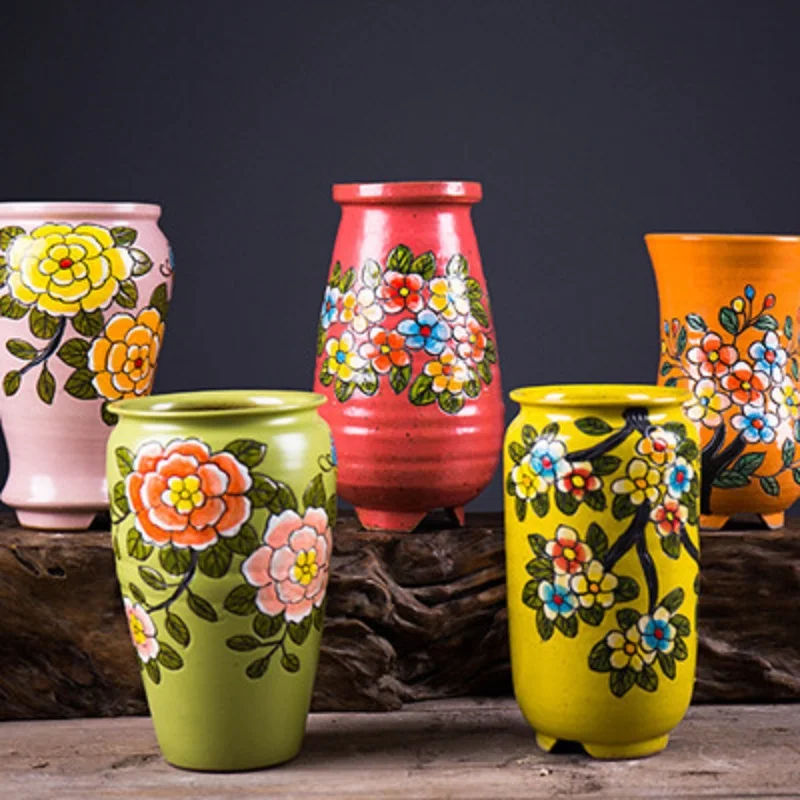 Hand Painted Ceramic Flower Pot Plant Container Plant Pot Planter Garden Pots Garden Plant Pot Succulent Flower Vase
Hand Painted Ceramic Flower Pot Plant Container Plant Pot Planter Garden Pots Garden Plant Pot Succulent Flower Vase