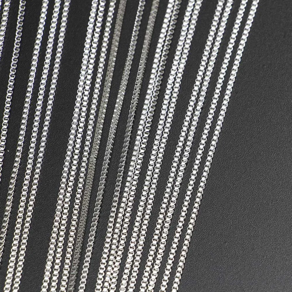 12Pcs/Pack 50cm Gold Silver Lobster Clasp Box chain Necklace For DIY Necklaces Jewelry Making Findings Accessories Wholesale
12Pcs/Pack 50cm Gold Silver Lobster Clasp Box chain Necklace For DIY Necklaces Jewelry Making Findings Accessories Wholesale