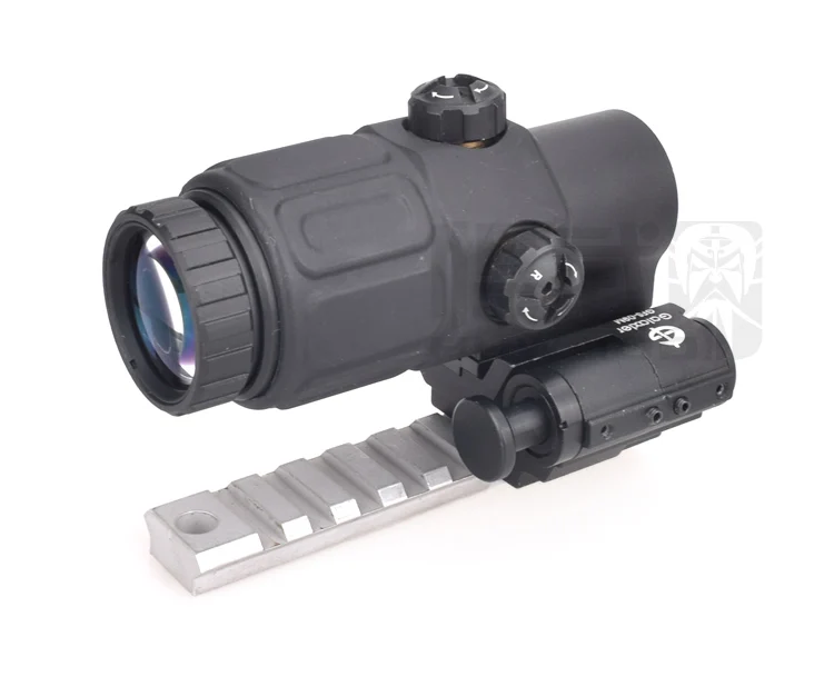 Holy warrior Aim-O telescope ET Style G33 3X Magnifier Holographic Sight 3X Magnifier with Switch to Side Quick Detach
Holy warrior Aim-O telescope ET Style G33 3X Magnifier Holographic Sight 3X Magnifier with Switch to Side Quick Detach