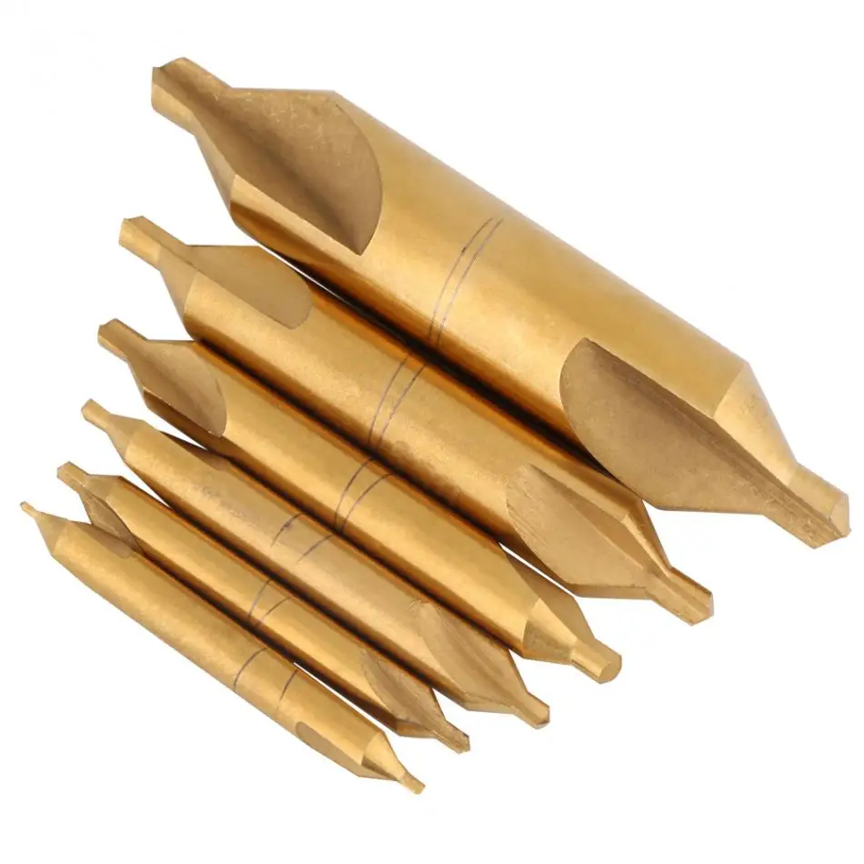 6 PCS HSS Double End Combined Center Drills Bit Set Countersinks 60 Degree Angle 1/1.5/2/2.5/3/5mm Center Drill Bit Kit Set Hot
6 PCS HSS Double End Combined Center Drills Bit Set Countersinks 60 Degree Angle 1/1.5/2/2.5/3/5mm Center Drill Bit Kit Set Hot