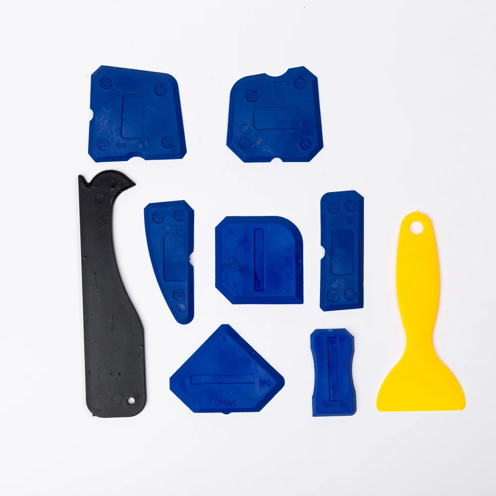 9pcs Handheld Caulk Angle Cleaning Glue Remover Sealant Shovel Tool Set Seamless Joints Household Scraper Corner DIY | Дом и сад