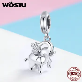 WOSTU Authentic 925 Sterling Silver Cute Elephant Animal Beads Fit Charm Bracelet Necklace Pendant Fashion Women Jewelry FIC1059
WOSTU Authentic 925 Sterling Silver Cute Elephant Animal Beads Fit Charm Bracelet Necklace Pendant Fashion Women Jewelry FIC1059