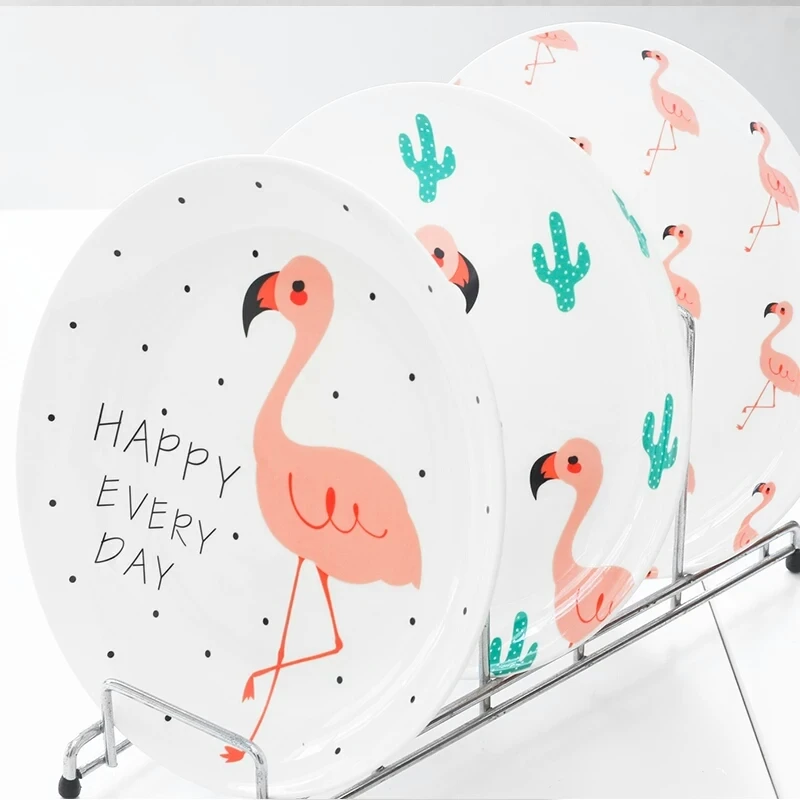 Creative bone porcelain dish flamingos dinner plate steak plate children summer European Ameraica style living
Creative bone porcelain dish flamingos dinner plate steak plate children summer European Ameraica style living
