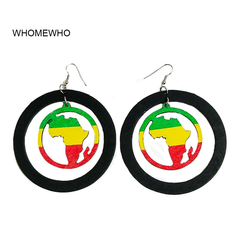 Colorful Painting Laser Cut Hollow Out Wood Africa Map Round Earrings Vintage Wooden African DIY Party Club Bohemia Jewelry
Colorful Painting Laser Cut Hollow Out Wood Africa Map Round Earrings Vintage Wooden African DIY Party Club Bohemia Jewelry