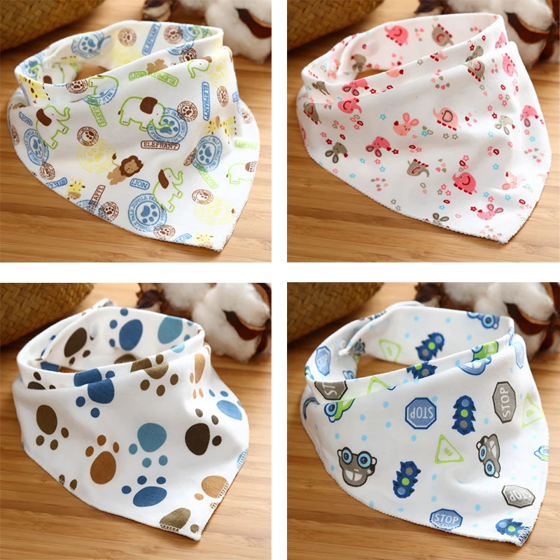 Cartoon Newborn Baby Burp Bandana Bibs Cotton Soft Kids Toddler Triangle Scarf Bib Cool Accessories Infant Saliva Towel DS49 | Детская