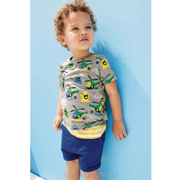 New 2018 Brand 100% Cotton Summer Baby Boys Clothes Set 2pcs Children Clothing Suit Bebe Kids Short Sleeve Clothes Set Baby Boys 133