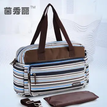 New Style Free Shipping Retro Strips Nappy Bags Fashion Baby Diaper Bags Antimicrobial Mommy Bags For Stroller
New Style Free Shipping Retro Strips Nappy Bags Fashion Baby Diaper Bags Antimicrobial Mommy Bags For Stroller