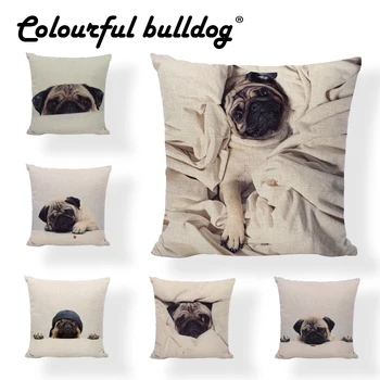 Fashion Cartoon Animal Cushion Cover Pug Dog Children 45*45cm Square Wrap Quilt Decor Car Sofa Throw Pillowcase Almofada Cojines
Fashion Cartoon Animal Cushion Cover Pug Dog Children 45*45cm Square Wrap Quilt Decor Car Sofa Throw Pillowcase Almofada Cojines