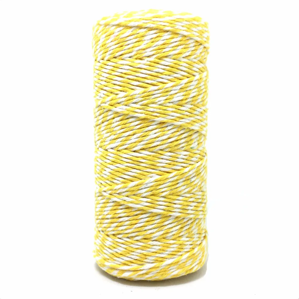 ZERZEEMOOY 8ply 1mm~1.5mm Cotton Bakers Twine Mix (100yard/spool) Baker's Twine Gift Packing YELLOW Twine for Crafting MS-YELLOW
ZERZEEMOOY 8ply 1mm~1.5mm Cotton Bakers Twine Mix (100yard/spool) Baker's Twine Gift Packing YELLOW Twine for Crafting MS-YELLOW