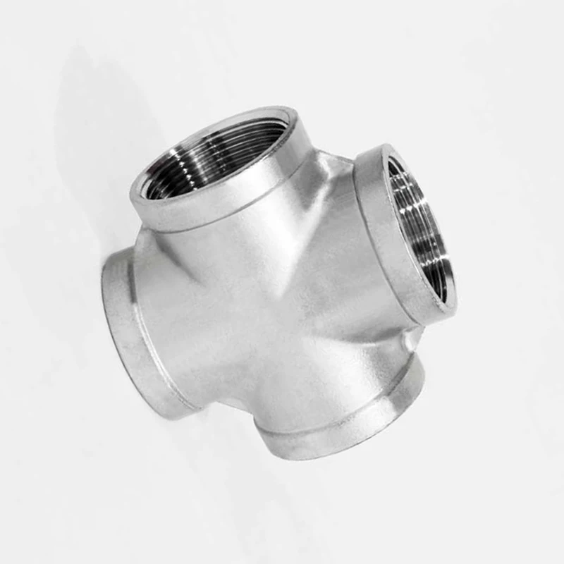 3/4" BSP Female Thread 201 Stainless Steel 4 Way Cross Pipe Fitting Connector For Water Oil Air
3/4" BSP Female Thread 201 Stainless Steel 4 Way Cross Pipe Fitting Connector For Water Oil Air