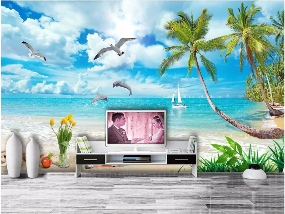 3d room wallpaper custom photo Dolphin bay lovers Mediterranean scenery painting 3d wall mural wallpaper for walls 3 d
3d room wallpaper custom photo Dolphin bay lovers Mediterranean scenery painting 3d wall mural wallpaper for walls 3 d