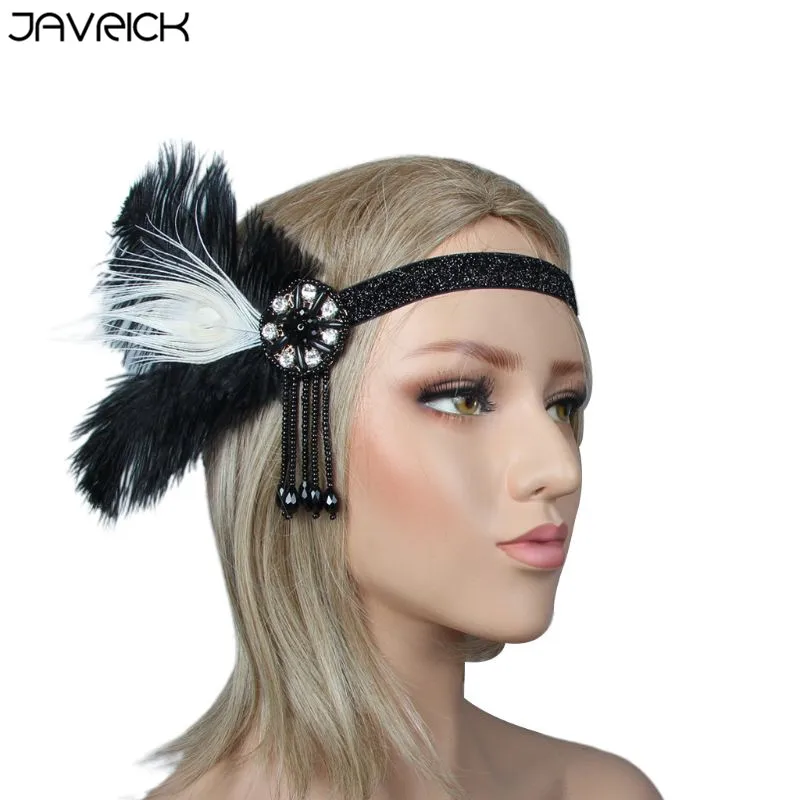 New Black Feather Hairband 1920s Gatsby Hair Band Headpiece Headband Party Headwear
New Black Feather Hairband 1920s Gatsby Hair Band Headpiece Headband Party Headwear