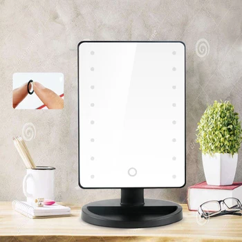 16 LED Light Makeup Mirror Rotatable Touch Dimmable Brightness Adjustable Lady Girl Beauty Cosmetic Square Vanity Desk Stand
16 LED Light Makeup Mirror Rotatable Touch Dimmable Brightness Adjustable Lady Girl Beauty Cosmetic Square Vanity Desk Stand
