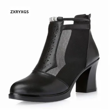 2019 New cowhide Gauze Hollow Summer Sandals Cool boots High Heels Shoes Women Sandals Genuine Leather Shoes Fashion sandals
2019 New cowhide Gauze Hollow Summer Sandals Cool boots High Heels Shoes Women Sandals Genuine Leather Shoes Fashion sandals