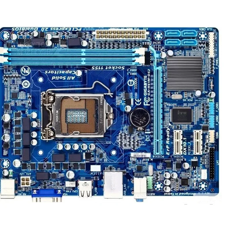 GIGABYTE GA-H61M-DS2 Desktop Motherboard H61 Socket LGA 1155 i3 i5 i7 DDR3 16G uATX UEFI BIOS Original H61M-DS2 Used Mainboard
GIGABYTE GA-H61M-DS2 Desktop Motherboard H61 Socket LGA 1155 i3 i5 i7 DDR3 16G uATX UEFI BIOS Original H61M-DS2 Used Mainboard