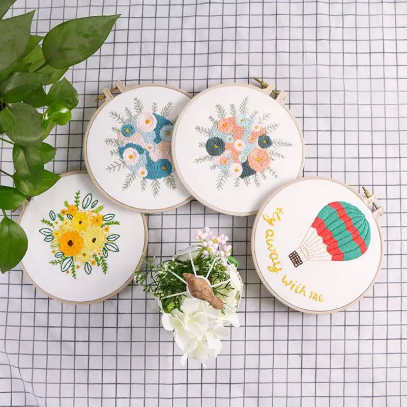 Full Range Embroidery with Tools Kit DIY Flower Regiment Handkerchief for Valentines Day Gift DIY Knitting
Full Range Embroidery with Tools Kit DIY Flower Regiment Handkerchief for Valentines Day Gift DIY Knitting