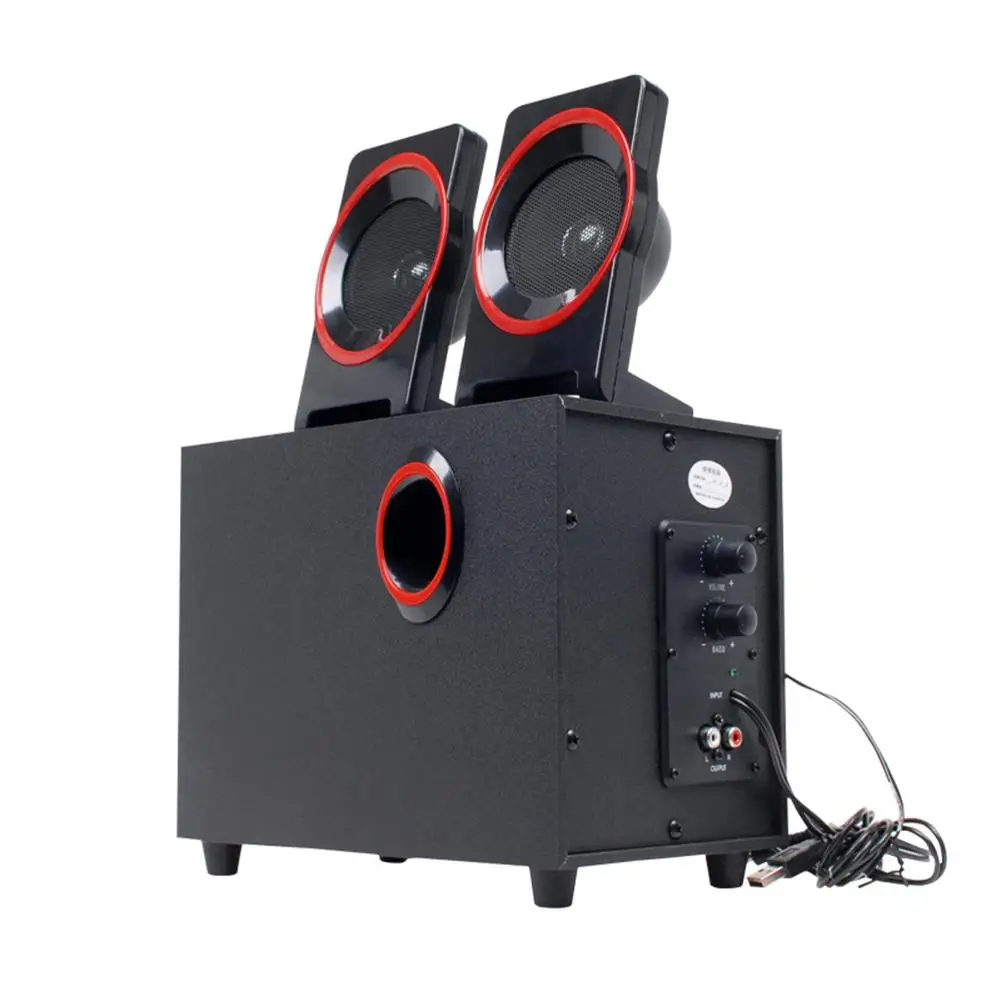 3Pcs SL-8018 USB 2.1 Wired Desktop Laptop Computer Subwoofer Stereo Music Player Good quality
3Pcs SL-8018 USB 2.1 Wired Desktop Laptop Computer Subwoofer Stereo Music Player Good quality