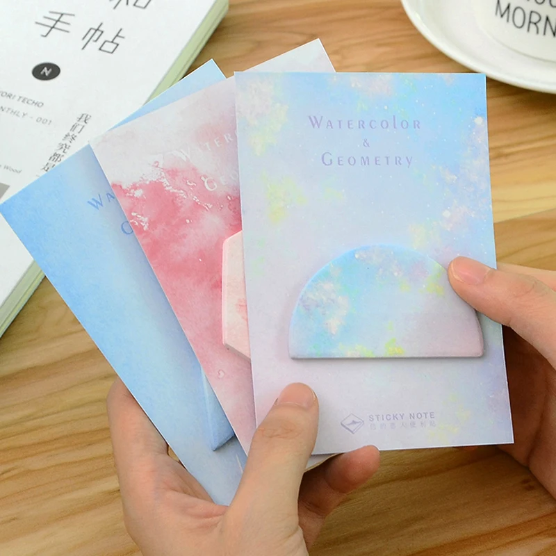 Creative Watercolor Geometric Paw Memo Notebook Memo Pad Self-Adhesive Sticky Notes Bookmark Promotional Gift Stationery 
Creative Watercolor Geometric Paw Memo Notebook Memo Pad Self-Adhesive Sticky Notes Bookmark Promotional Gift Stationery