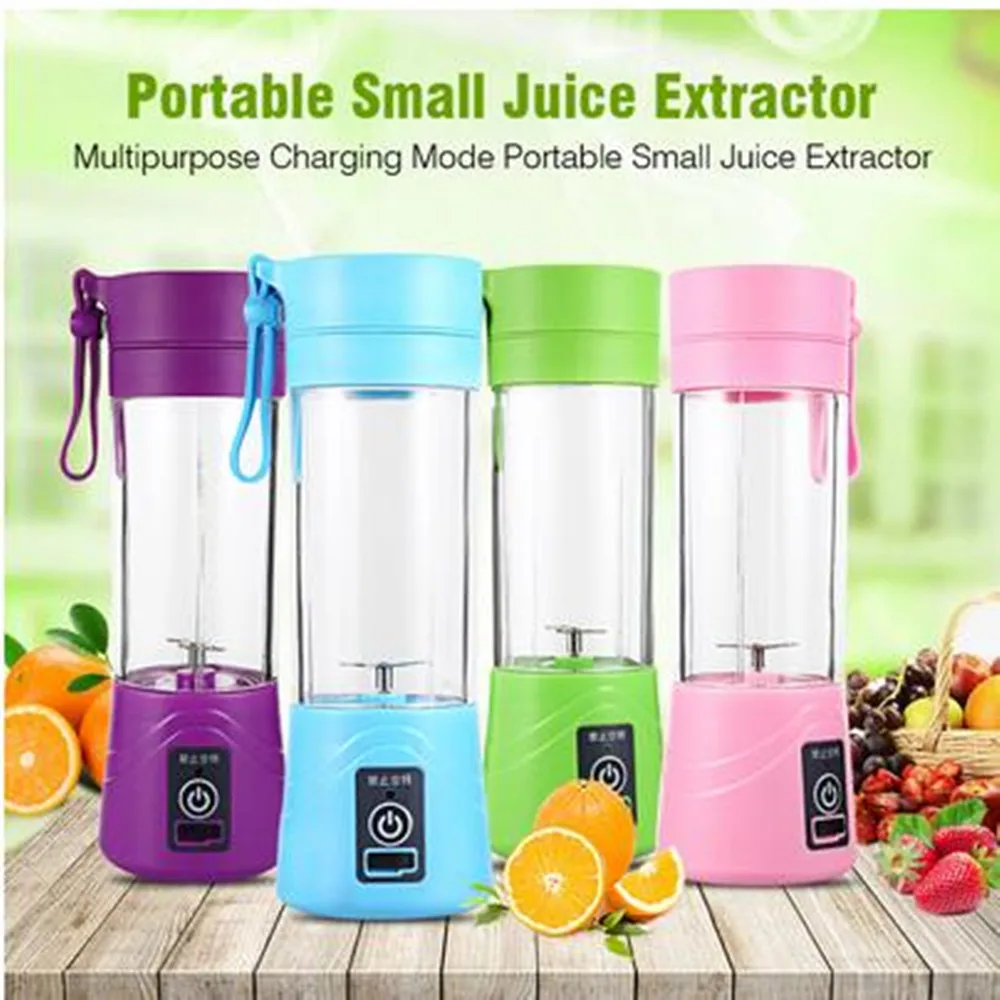Portable Blender Mixing 380ml Plastic Smoothie Shakes Blender Extractor Mode USB Rechargeable Automatic Juicer Cup Blend Jet
Portable Blender Mixing 380ml Plastic Smoothie Shakes Blender Extractor Mode USB Rechargeable Automatic Juicer Cup Blend Jet