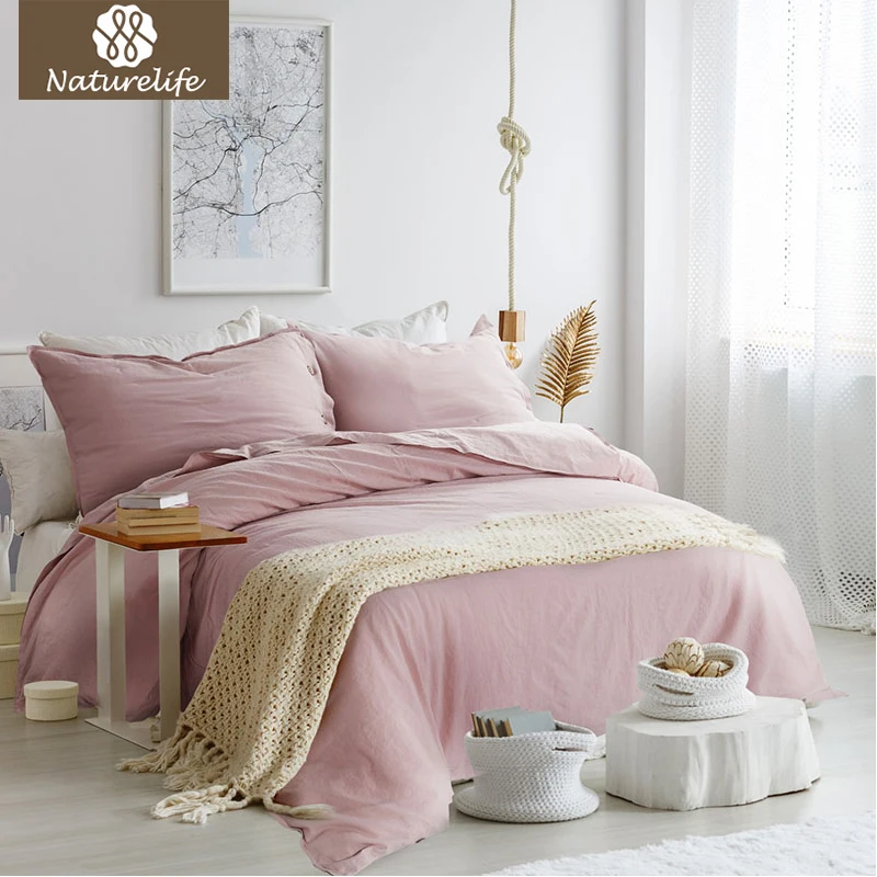 Naturelife Warm Cotton-Linen Quilt Set Soft Breathable Bed Cover Crafted Pink Button Coverlet Set Comfortable Luxury Duvet Cover
Naturelife Warm Cotton-Linen Quilt Set Soft Breathable Bed Cover Crafted Pink Button Coverlet Set Comfortable Luxury Duvet Cover
