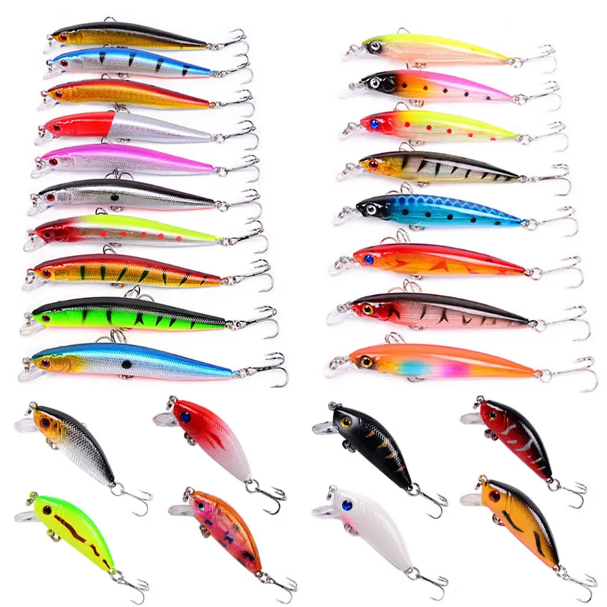 26PCS 3 Models Fishing Lures Set Mixed Minnow Hard Bait Wobbler Crank baits Swimbait pesca Carp Fishing Accessories
26PCS 3 Models Fishing Lures Set Mixed Minnow Hard Bait Wobbler Crank baits Swimbait pesca Carp Fishing Accessories