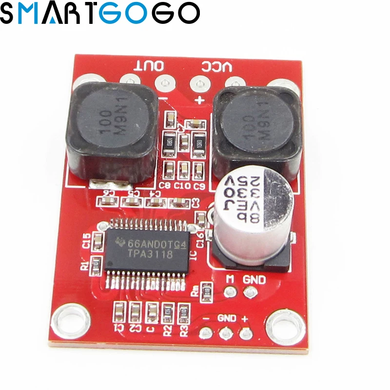 TPA3118 DC12-24V BTL 50W Amp Board Mono Digital Amplifier Module Difference balanced Input or single-ended input Mute Available
TPA3118 DC12-24V BTL 50W Amp Board Mono Digital Amplifier Module Difference balanced Input or single-ended input Mute Available
