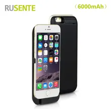 High quality Portable External Battery charger 6000mAh Power Case For iPhone 6 6S 4.7″ with Phone Holder Charger