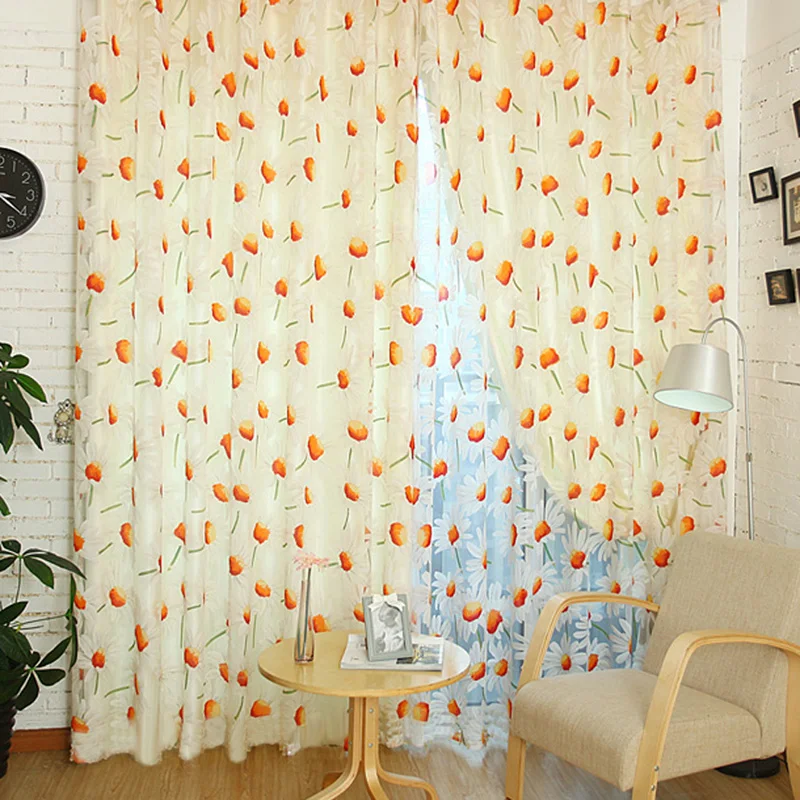 1x2m Daisy Printed Curtain Tulle Voile Door Window Balcony Sheer Panel Screen Curtains for Living Room Home Decoration
1x2m Daisy Printed Curtain Tulle Voile Door Window Balcony Sheer Panel Screen Curtains for Living Room Home Decoration