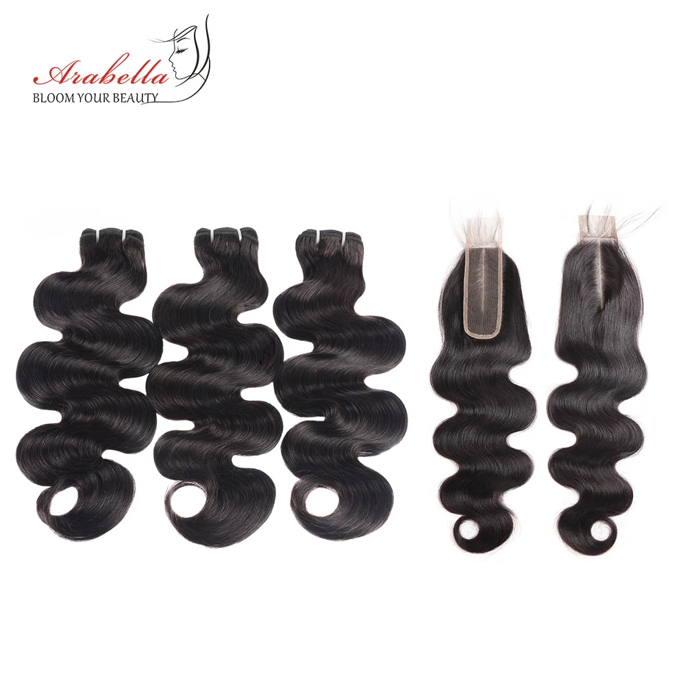Brazilian Body Wave Hair Bundles With 2*6 Lace Closure Arabella Natural Color Remy 100% Human Hair Weave Bundles With Closure
Brazilian Body Wave Hair Bundles With 2*6 Lace Closure Arabella Natural Color Remy 100% Human Hair Weave Bundles With Closure