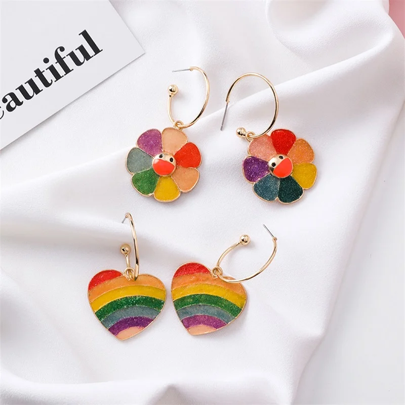 2019 weet Love 7 Color Rainbow Glitter Flower Earrings Women Fashion Art Handmade Smiley Flowers Earrings Girls Jewelry Gifts 3#
2019 weet Love 7 Color Rainbow Glitter Flower Earrings Women Fashion Art Handmade Smiley Flowers Earrings Girls Jewelry Gifts 3#