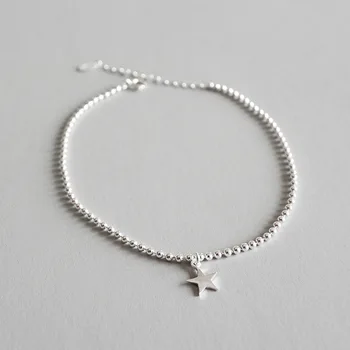 Women's Authentic 925 Sterling silver STAR BEADS CHAIN Anklet Bracelet Adjust fine Jewelry TLS93
Women's Authentic 925 Sterling silver STAR BEADS CHAIN Anklet Bracelet Adjust fine Jewelry TLS93