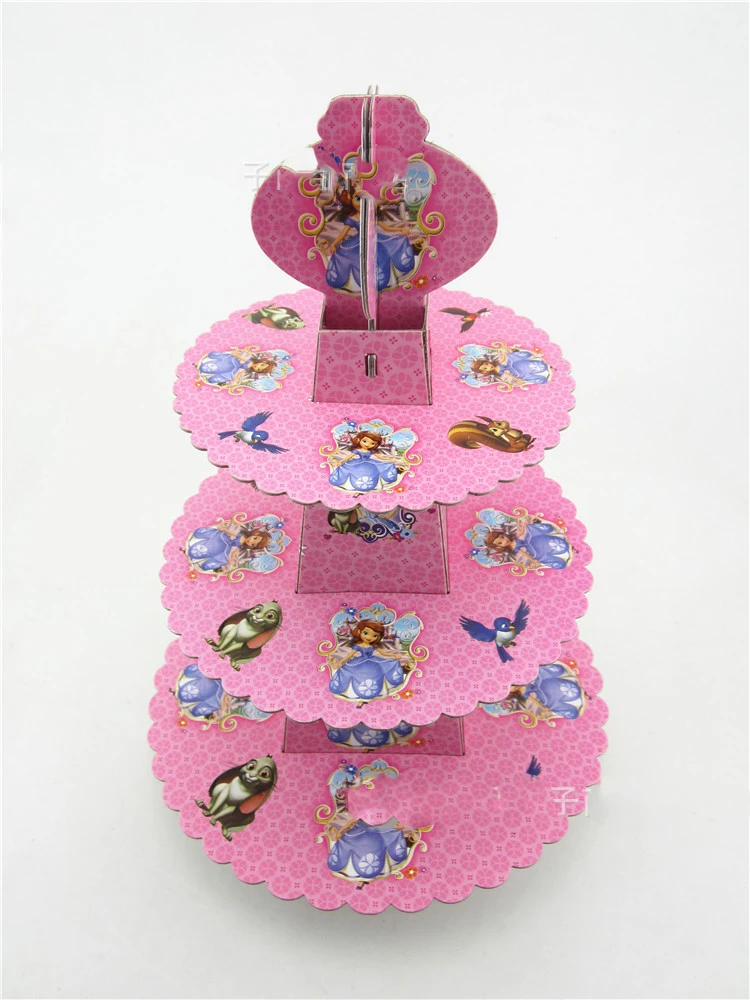 1pcs/set Sofia Princess Baby Shower Cartoon Girl Birthday Party Decorations Supplies 3 Tier Cardboard Cupcake Stand 24 Cupcakes
1pcs/set Sofia Princess Baby Shower Cartoon Girl Birthday Party Decorations Supplies 3 Tier Cardboard Cupcake Stand 24 Cupcakes