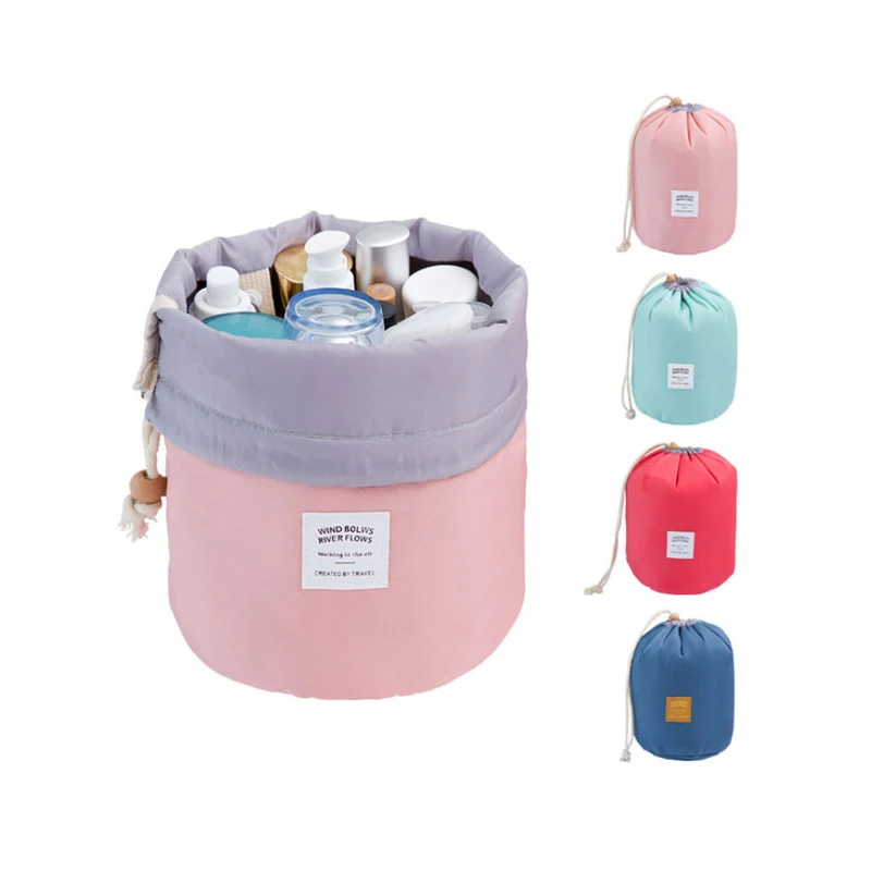 Women Travel Cosmetic Bag Drawstring Barrel Shaped Makeup Organizer Dressing Storage Bag Large Capacity Nylon Toiletry Kit
Women Travel Cosmetic Bag Drawstring Barrel Shaped Makeup Organizer Dressing Storage Bag Large Capacity Nylon Toiletry Kit