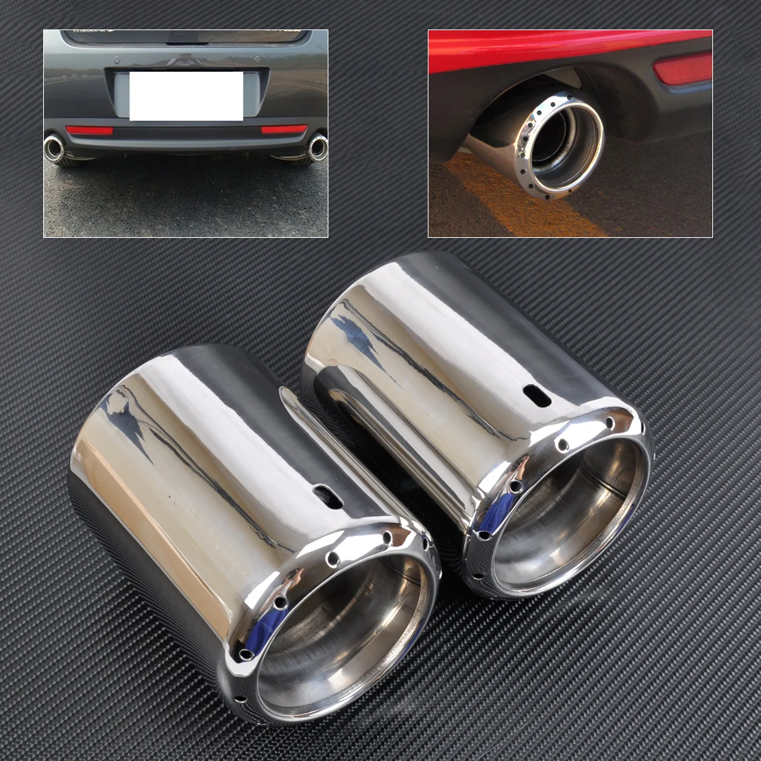 DWCX 2x NEW STAINLESS STEEL EXHAUST TAIL REAR MUFFLER TIP PIPE For 2009 - 2012 2013 2014 Mazda 6 ATENZA 2013 2014 Mazda CX-5
DWCX 2x NEW STAINLESS STEEL EXHAUST TAIL REAR MUFFLER TIP PIPE For 2009 - 2012 2013 2014 Mazda 6 ATENZA 2013 2014 Mazda CX-5