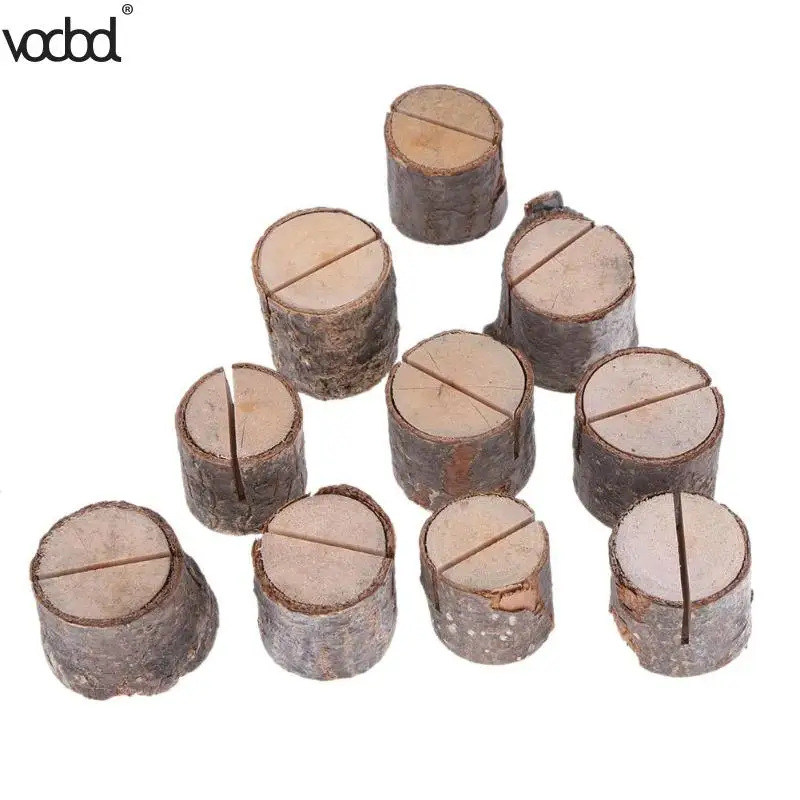 10Pcs/lot Wood Card Holder Place Stand Stump Shape Photo Desk Menu Clip Wooden Party Number Wedding Decoration Stand
10Pcs/lot Wood Card Holder Place Stand Stump Shape Photo Desk Menu Clip Wooden Party Number Wedding Decoration Stand