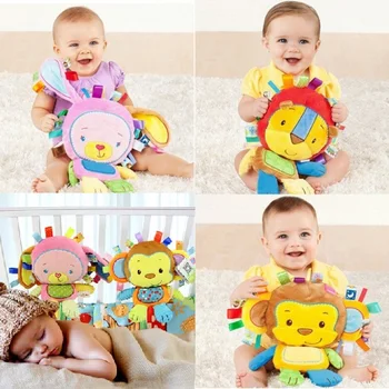 8 Styles Pacify Doll Plush Baby Rattles Toys Hand Bells