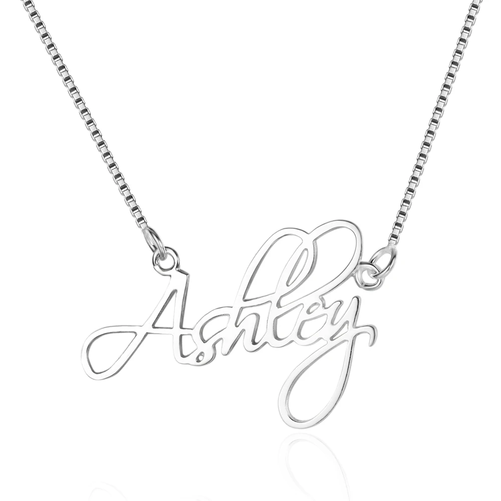 925 Sterling Silver DIY Name Pendant Necklace Engrave Personalized Name Women Fine Jewelry With Box(NE101643)
925 Sterling Silver DIY Name Pendant Necklace Engrave Personalized Name Women Fine Jewelry With Box(NE101643)