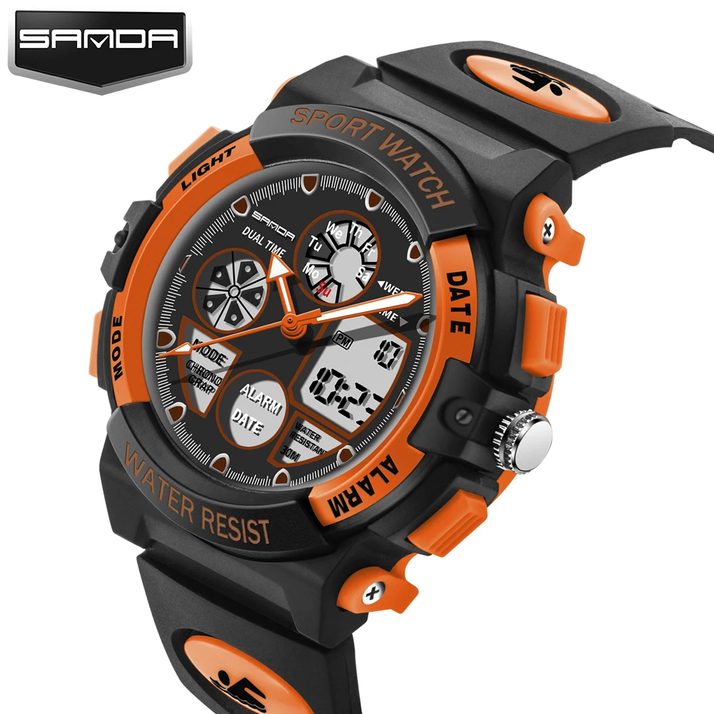 SANDA Children Watch Luxury Top New XFCS Cartoon LED Digital Watch Alarm Clock Sport Watch Dual Display Watches Clock Kids
SANDA Children Watch Luxury Top New XFCS Cartoon LED Digital Watch Alarm Clock Sport Watch Dual Display Watches Clock Kids