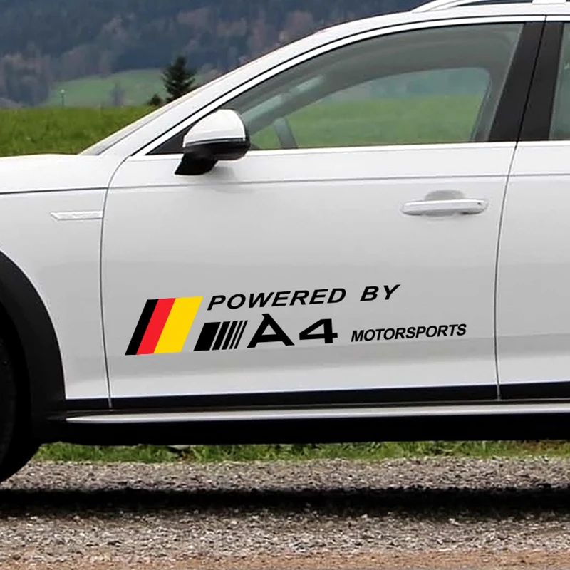 2PCS Car Door Stickers Side Motorsports Sticker For Audi A4 B5 B6 B7 B8 B9 Reflective Vinyl PVC Car Accessories Auto Body Decor
2PCS Car Door Stickers Side Motorsports Sticker For Audi A4 B5 B6 B7 B8 B9 Reflective Vinyl PVC Car Accessories Auto Body Decor