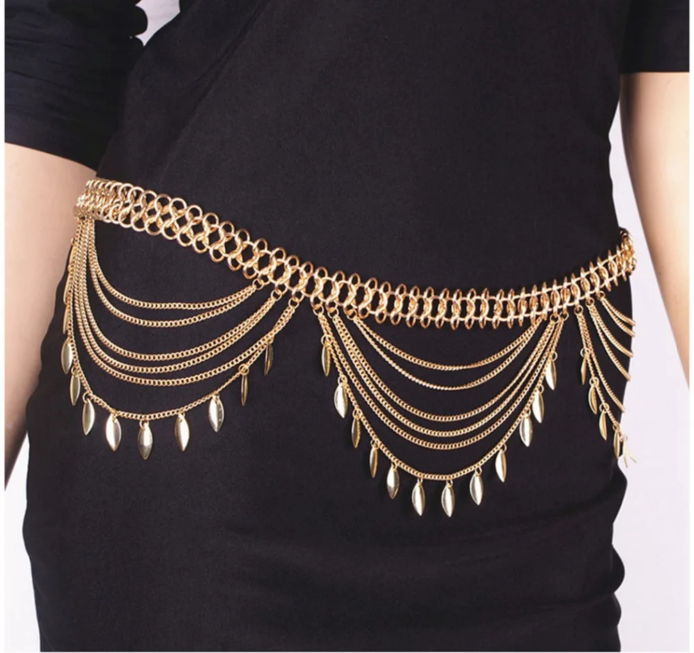 Gypsy Boho Belt Body Chains Silver Gold Metal Wholesale Chain Sexy Leaf Tassel Beach Turky Tribal Bellydance Waist Body Jewelry
Gypsy Boho Belt Body Chains Silver Gold Metal Wholesale Chain Sexy Leaf Tassel Beach Turky Tribal Bellydance Waist Body Jewelry