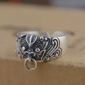 925 Silver Face Ring 100% Real S925 Sterling Thai Silver Rings for Men Jewelry Adjustable Size
925 Silver Face Ring 100% Real S925 Sterling Thai Silver Rings for Men Jewelry Adjustable Size
