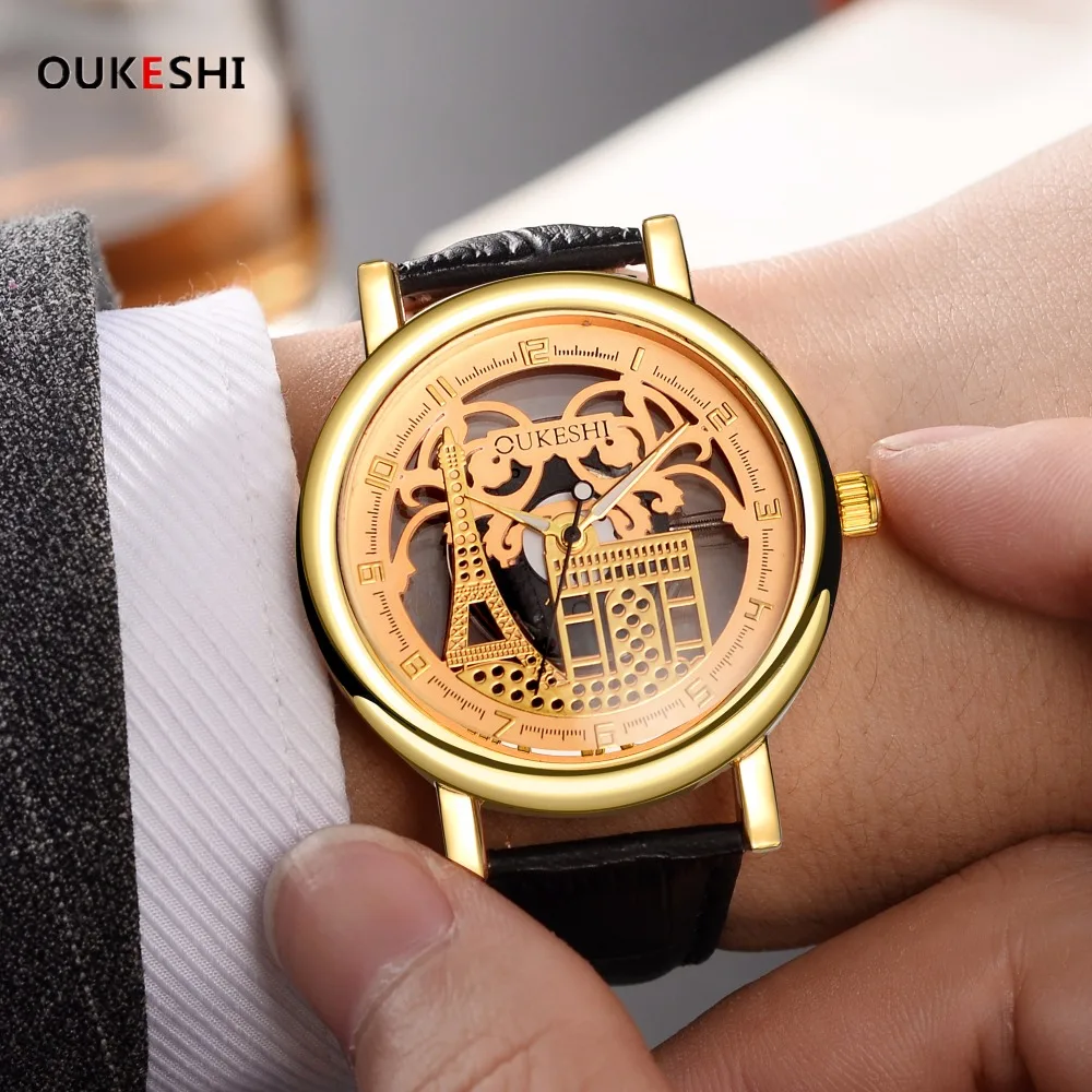Fashion Watch Men Engraving Hollow Watch Reloj Hombre Dress Quartz Wristwatches Leather Clock Gift Relojes Mujer erkek kol saati
Fashion Watch Men Engraving Hollow Watch Reloj Hombre Dress Quartz Wristwatches Leather Clock Gift Relojes Mujer erkek kol saati
